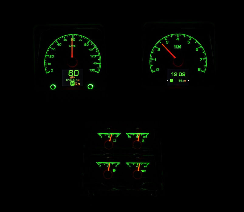 Dakota Digital Dakota Digital HDX Direct-Fit Analog Gauge Systems HDX-69C-CAC-K Autofit