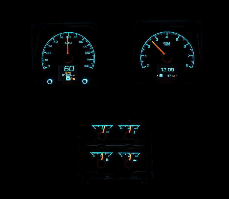 Dakota Digital Dakota Digital HDX Direct-Fit Analog Gauge Systems HDX-69C-CAC-K Autofit