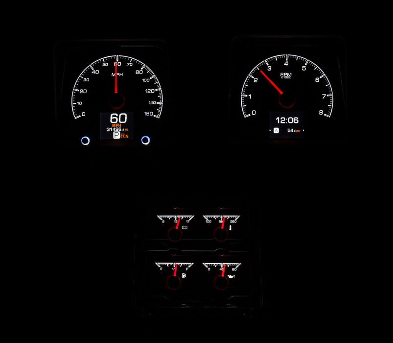 Dakota Digital Dakota Digital HDX Direct-Fit Analog Gauge Systems HDX-69C-CAC-K Autofit