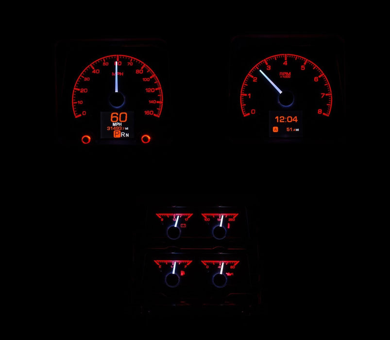Dakota Digital Dakota Digital HDX Direct-Fit Analog Gauge Systems HDX-69C-CAC-S Autofit