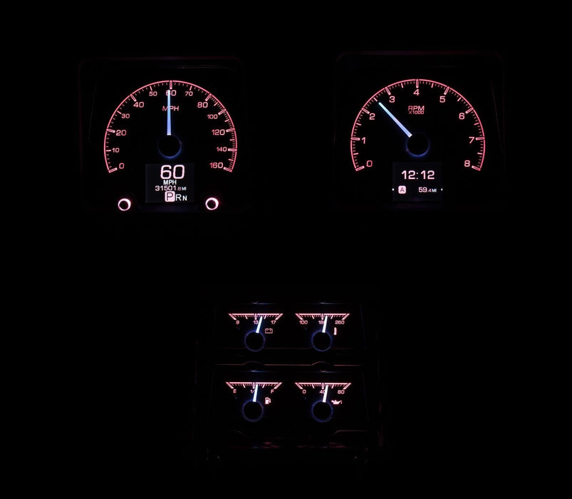 Dakota Digital Dakota Digital HDX Direct-Fit Analog Gauge Systems HDX-69C-CAC-S Autofit