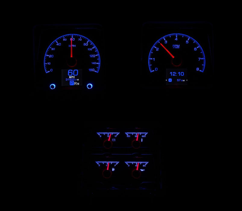 Dakota Digital Dakota Digital HDX Direct-Fit Analog Gauge Systems HDX-69C-CAC-S Autofit