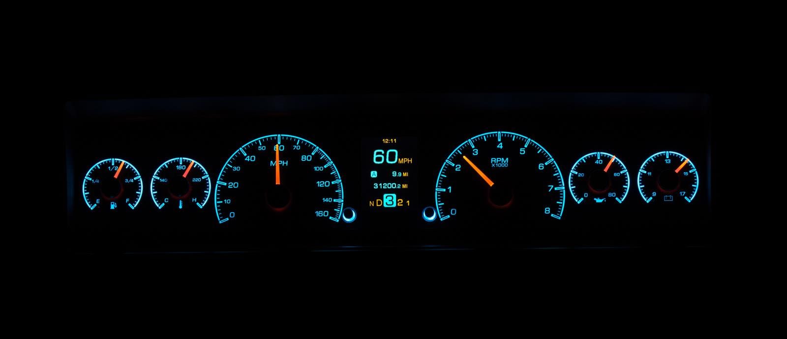 Dakota Digital Dakota Digital HDX Direct-Fit Analog Gauge Systems HDX-69C-NOV-K Autofit