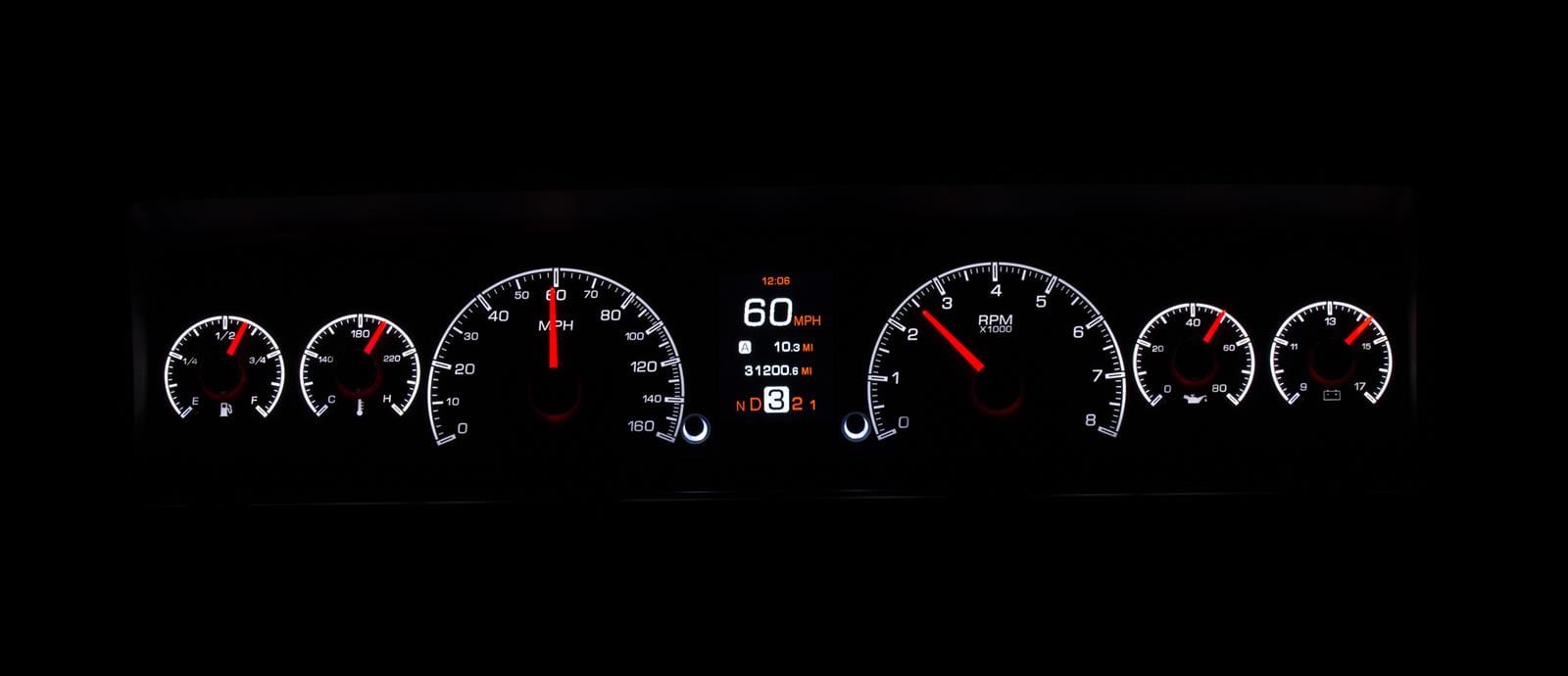 Dakota Digital Dakota Digital HDX Direct-Fit Analog Gauge Systems HDX-69C-NOV-K Autofit