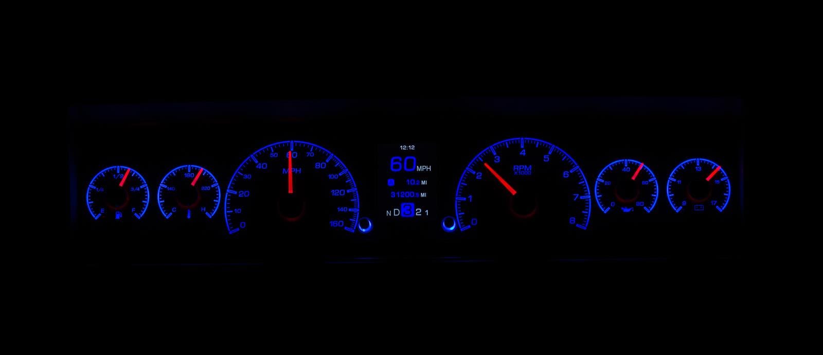 Dakota Digital Dakota Digital HDX Direct-Fit Analog Gauge Systems HDX-69C-NOV-K Autofit