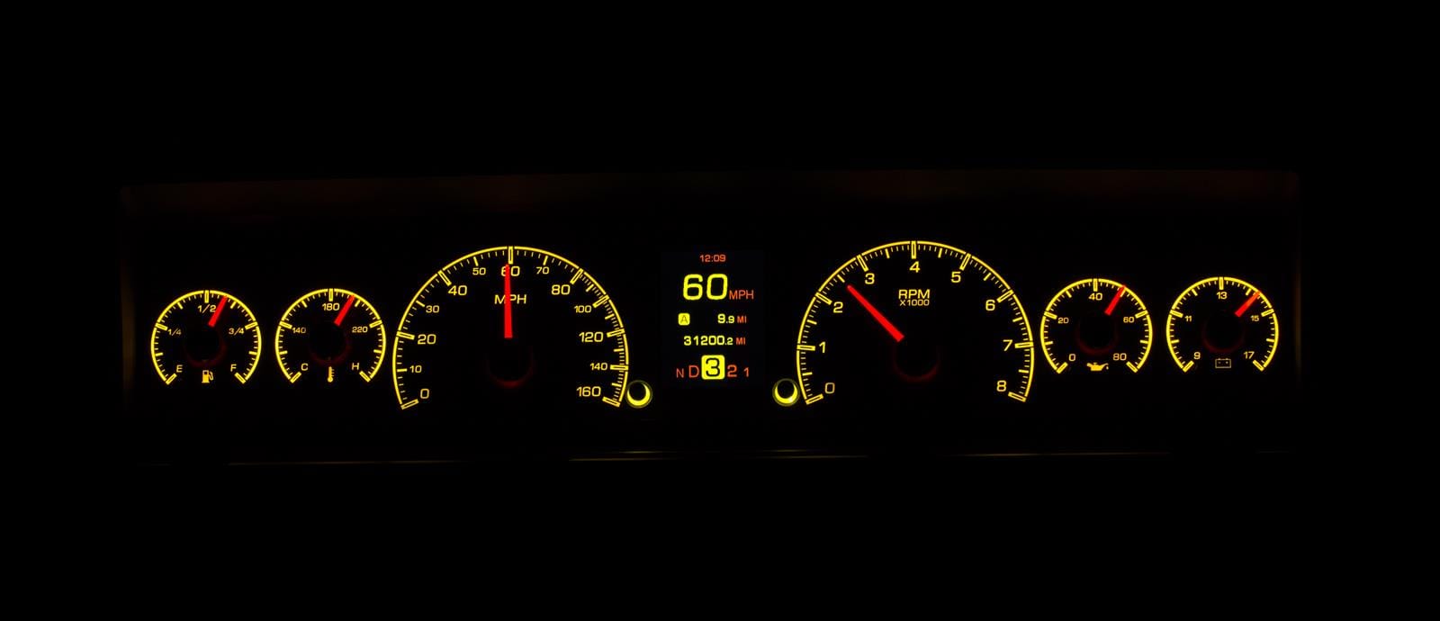 Dakota Digital Dakota Digital HDX Direct-Fit Analog Gauge Systems HDX-69C-NOV-K Autofit