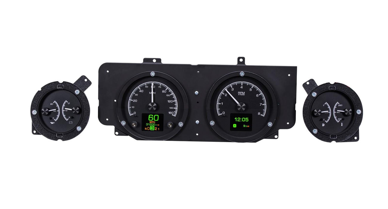 Dakota Digital Dakota Digital HDX Direct-Fit Analog Gauge Systems HDX-69F-MUS-K Autofit