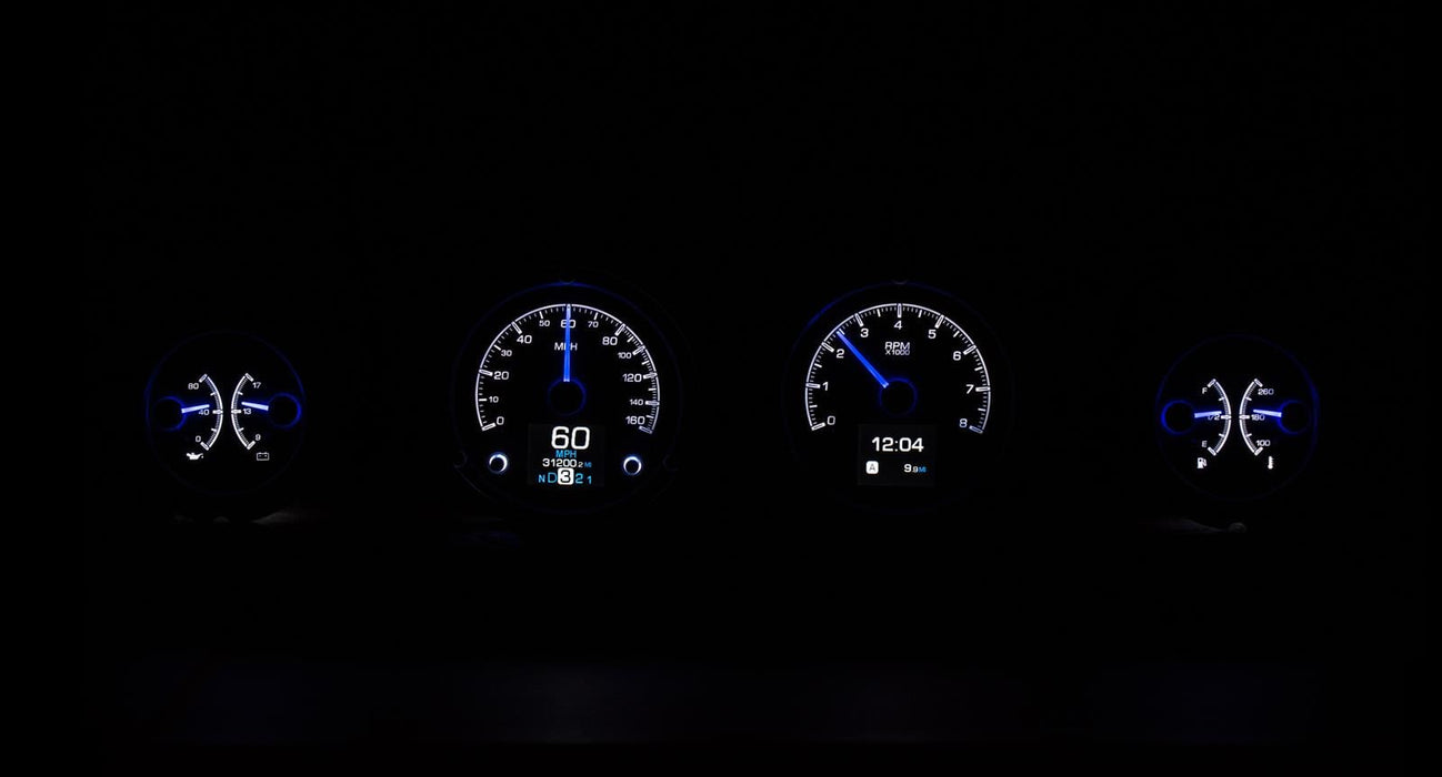 Dakota Digital Dakota Digital HDX Direct-Fit Analog Gauge Systems HDX-69F-MUS-S Autofit