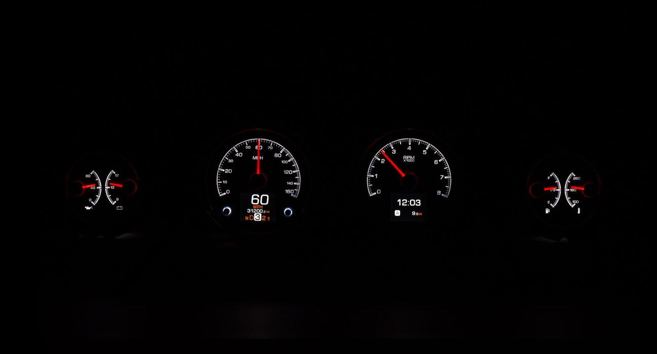 Dakota Digital Dakota Digital HDX Direct-Fit Analog Gauge Systems HDX-69F-MUS-S Autofit