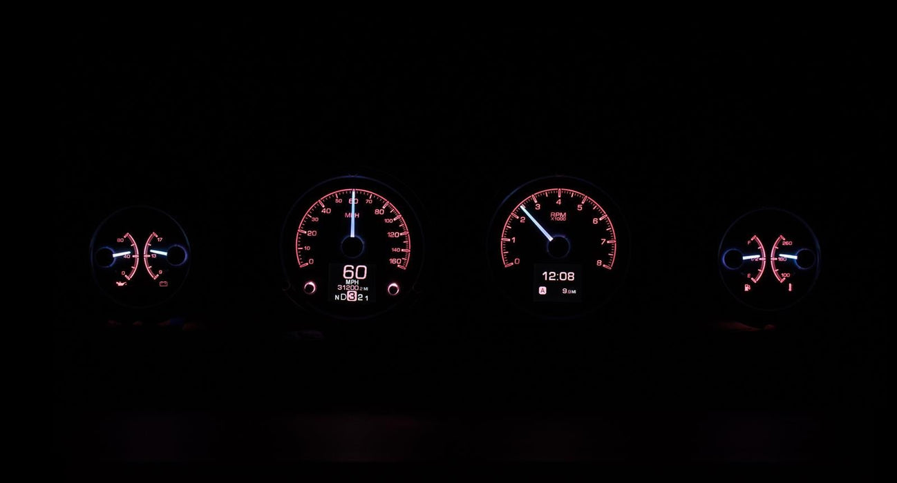 Dakota Digital Dakota Digital HDX Direct-Fit Analog Gauge Systems HDX-69F-MUS-S Autofit