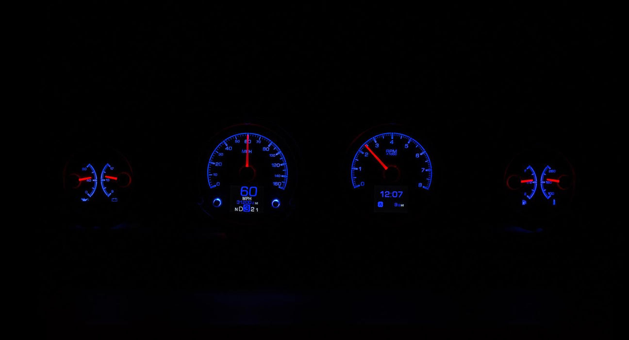 Dakota Digital Dakota Digital HDX Direct-Fit Analog Gauge Systems HDX-69F-MUS-S Autofit