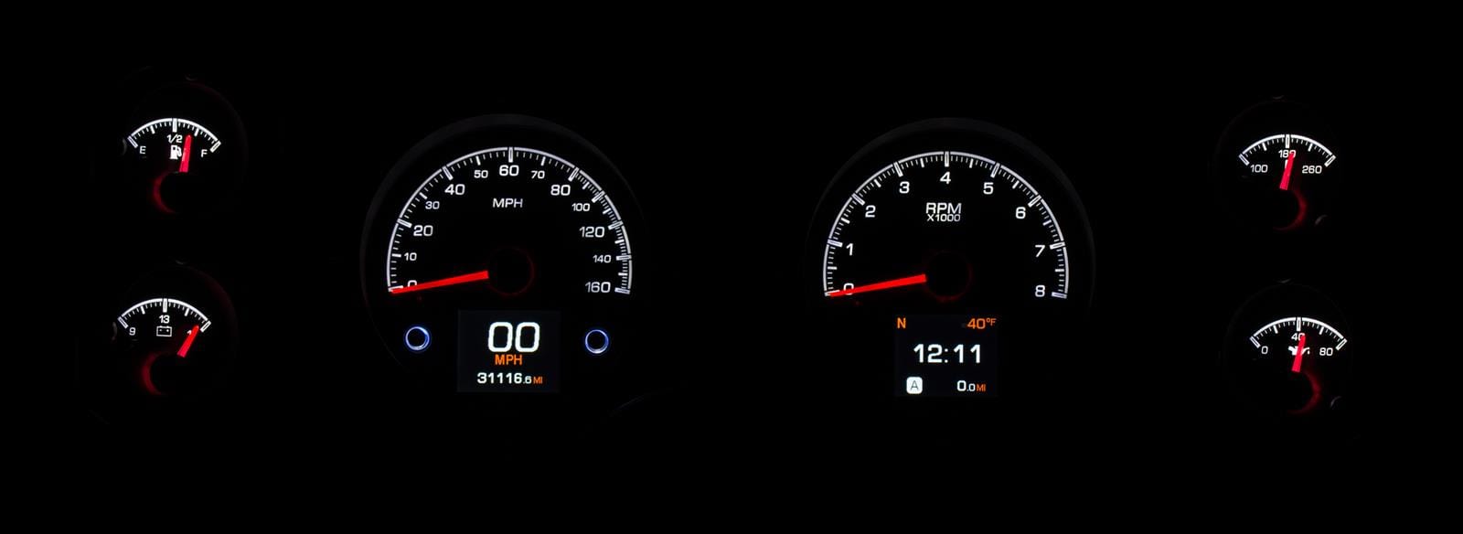 Dakota Digital Dakota Digital HDX Direct-Fit Analog Gauge Systems HDX-70C-CAM-K Autofit
