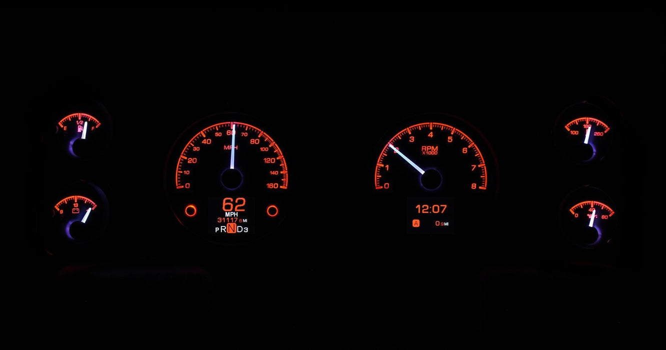 Dakota Digital Dakota Digital HDX Direct-Fit Analog Gauge Systems HDX-70C-CAM-S Autofit