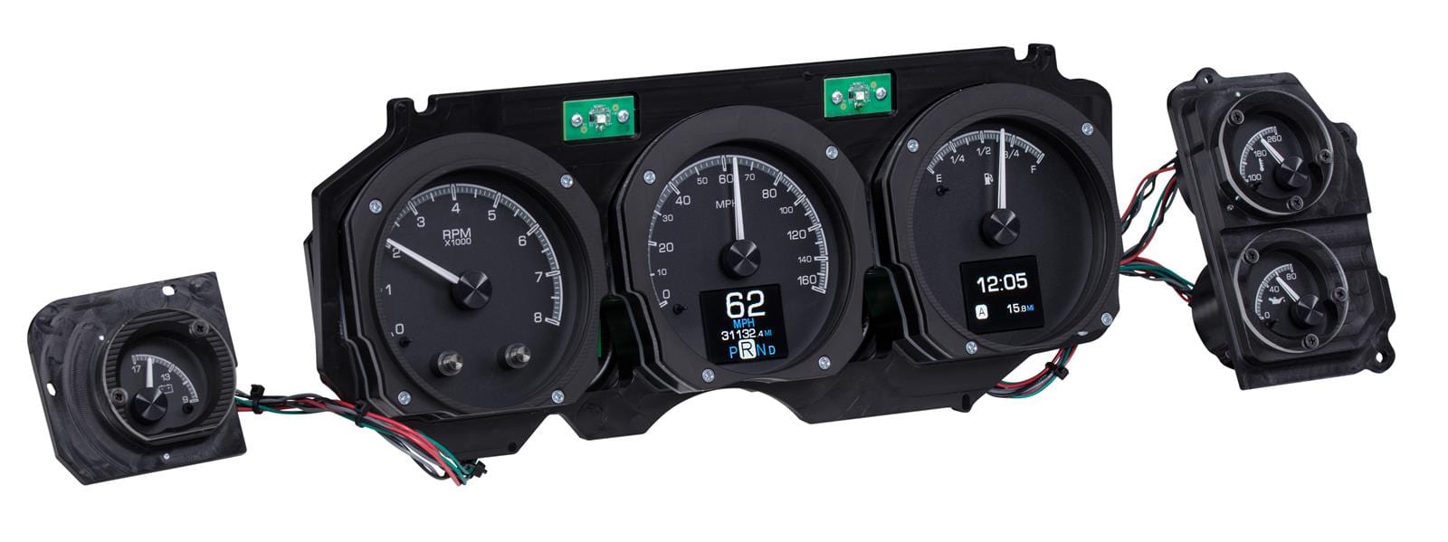 Dakota Digital Dakota Digital HDX Direct-Fit Analog Gauge Systems HDX-70C-CVL-K Autofit