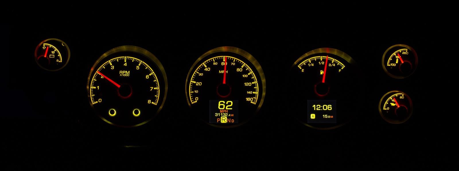 Dakota Digital Dakota Digital HDX Direct-Fit Analog Gauge Systems HDX-70C-CVL-K Autofit
