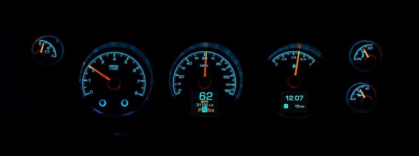 Dakota Digital Dakota Digital HDX Direct-Fit Analog Gauge Systems HDX-70C-CVL-S Autofit