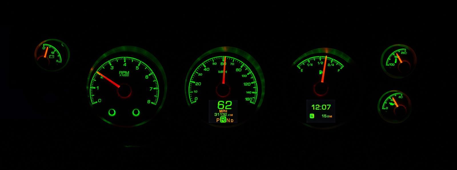 Dakota Digital Dakota Digital HDX Direct-Fit Analog Gauge Systems HDX-70C-CVL-S Autofit