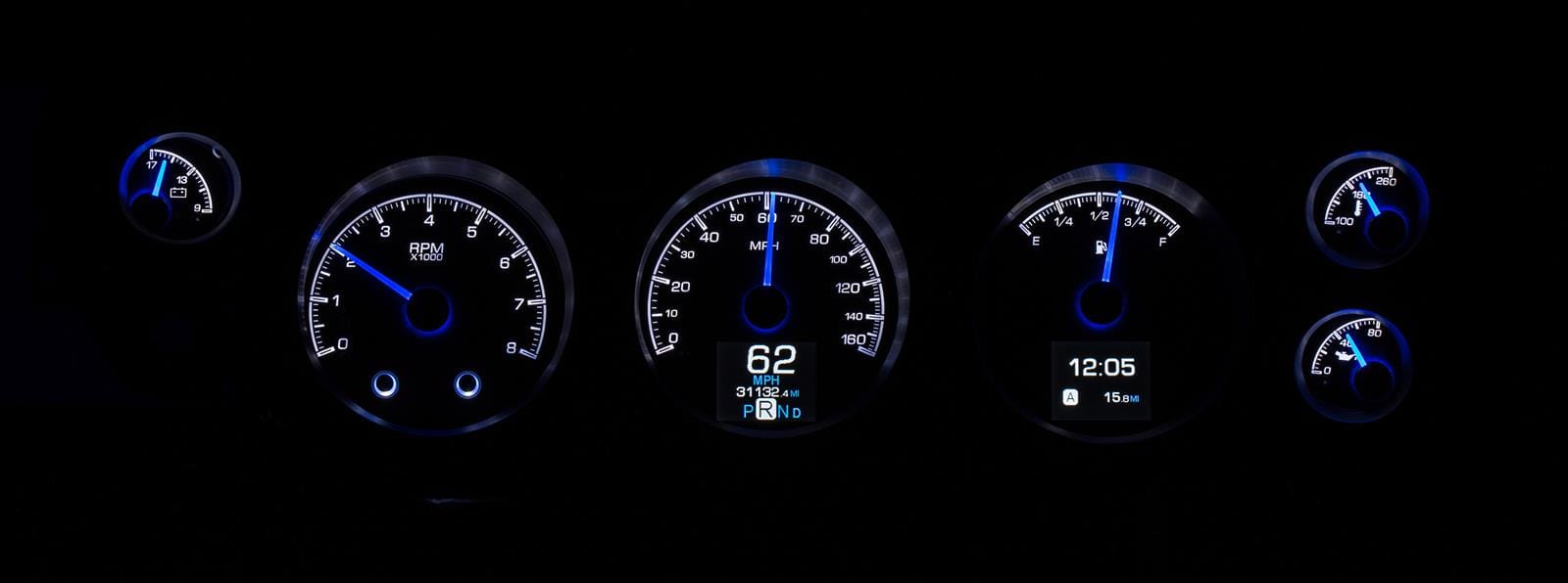 Dakota Digital Dakota Digital HDX Direct-Fit Analog Gauge Systems HDX-70C-CVL-S Autofit