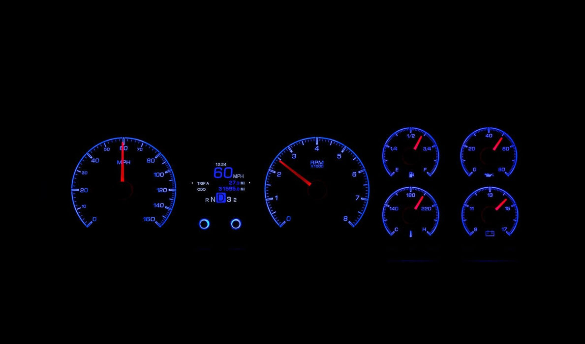 Dakota Digital Dakota Digital HDX Direct-Fit Analog Gauge Systems HDX-70C-MAL-K Autofit