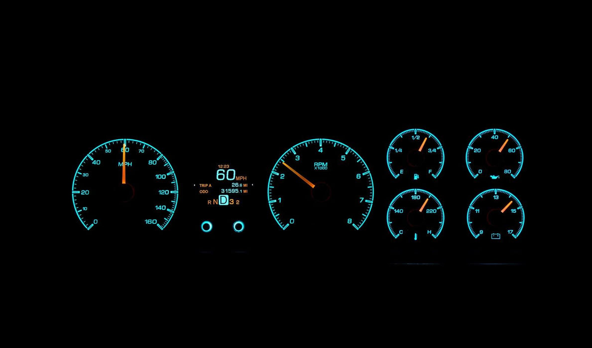 Dakota Digital Dakota Digital HDX Direct-Fit Analog Gauge Systems HDX-70C-MAL-S Autofit