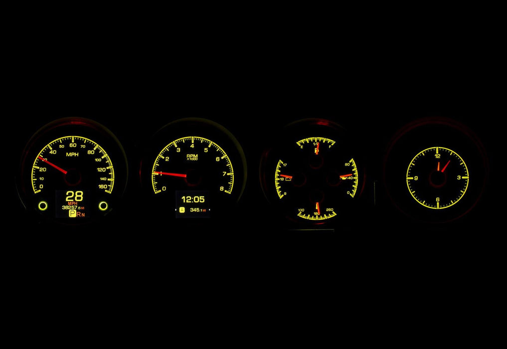 Dakota Digital Dakota Digital HDX Direct-Fit Analog Gauge Systems HDX-70D-CLG-K Autofit