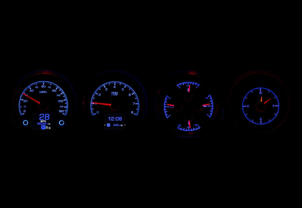 Dakota Digital Dakota Digital HDX Direct-Fit Analog Gauge Systems HDX-70D-CLG-K Autofit
