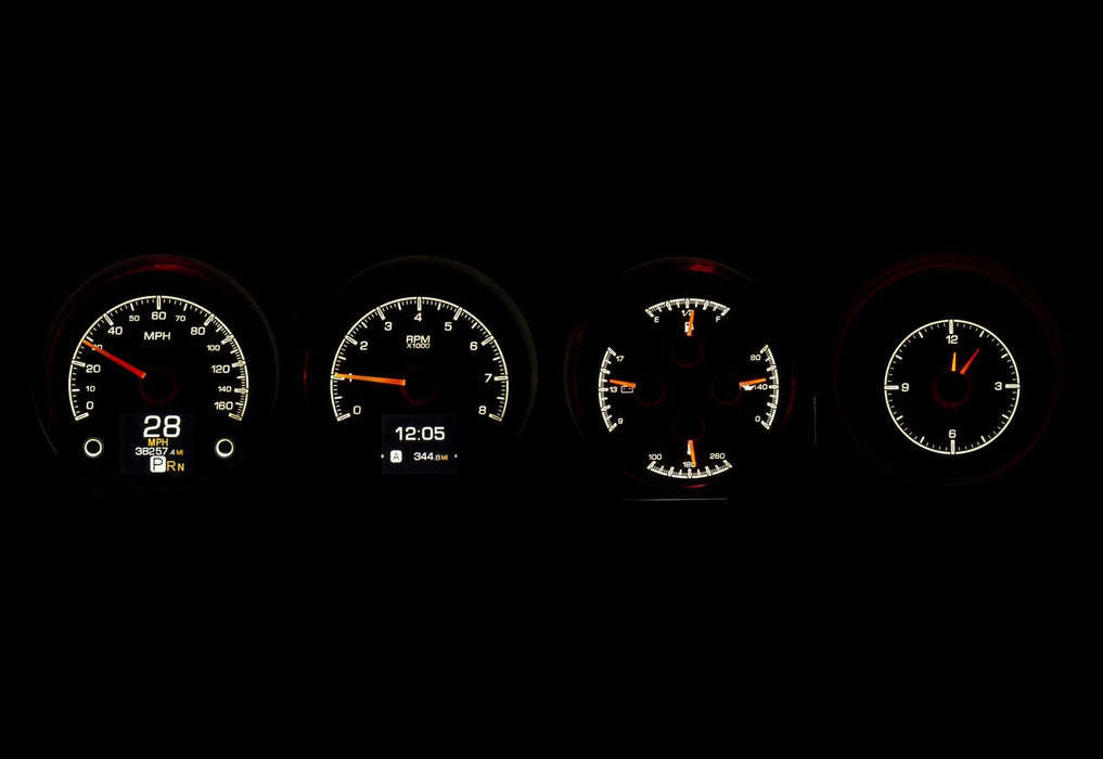 Dakota Digital Dakota Digital HDX Direct-Fit Analog Gauge Systems HDX-70D-CLG-K Autofit