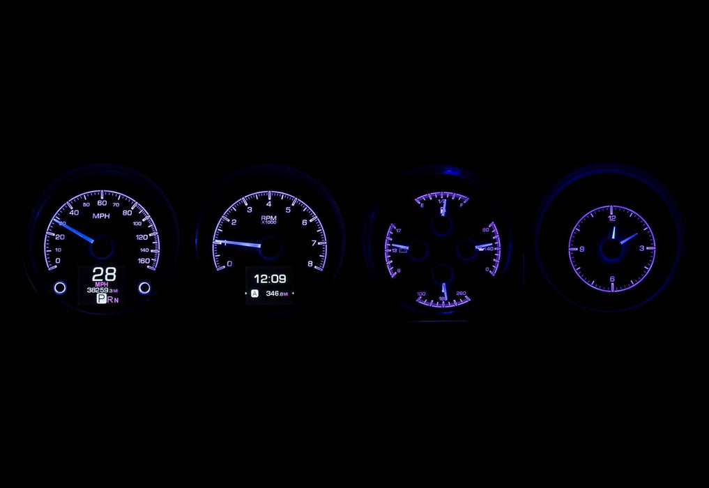 Dakota Digital Dakota Digital HDX Direct-Fit Analog Gauge Systems HDX-70D-CLG-S Autofit