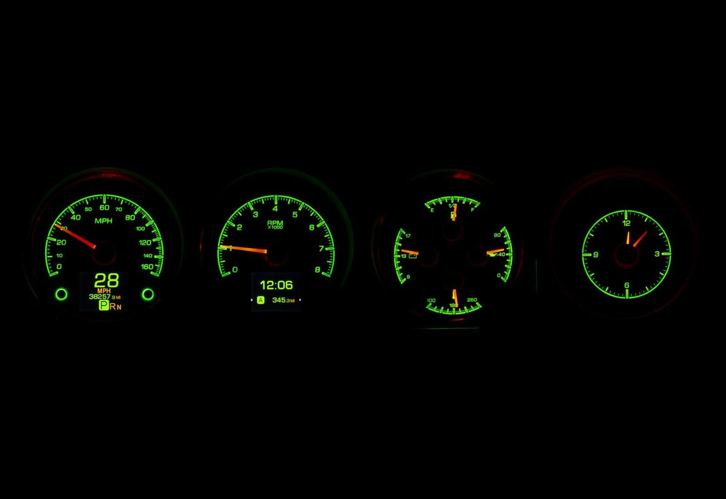 Dakota Digital Dakota Digital HDX Direct-Fit Analog Gauge Systems HDX-70D-CLG-S Autofit