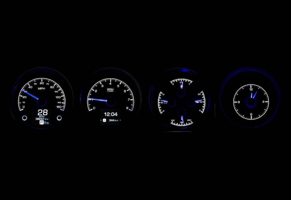 Dakota Digital Dakota Digital HDX Direct-Fit Analog Gauge Systems HDX-70D-CLG-S Autofit