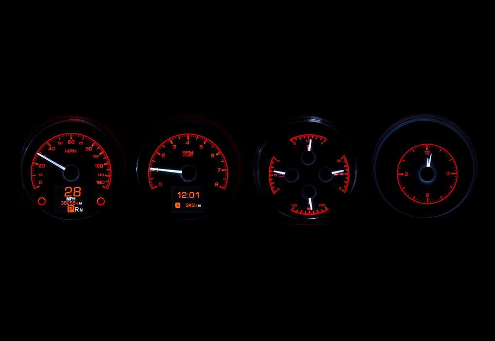 Dakota Digital Dakota Digital HDX Direct-Fit Analog Gauge Systems HDX-70D-CLG-S Autofit