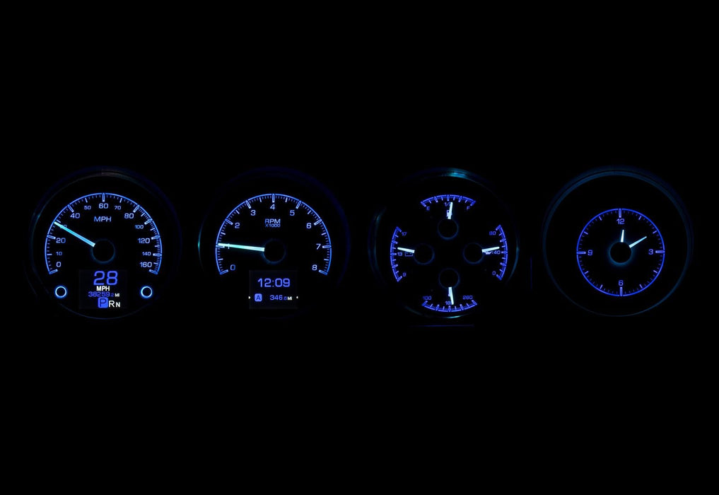 Dakota Digital Dakota Digital HDX Direct-Fit Analog Gauge Systems HDX-70D-CLG-S Autofit