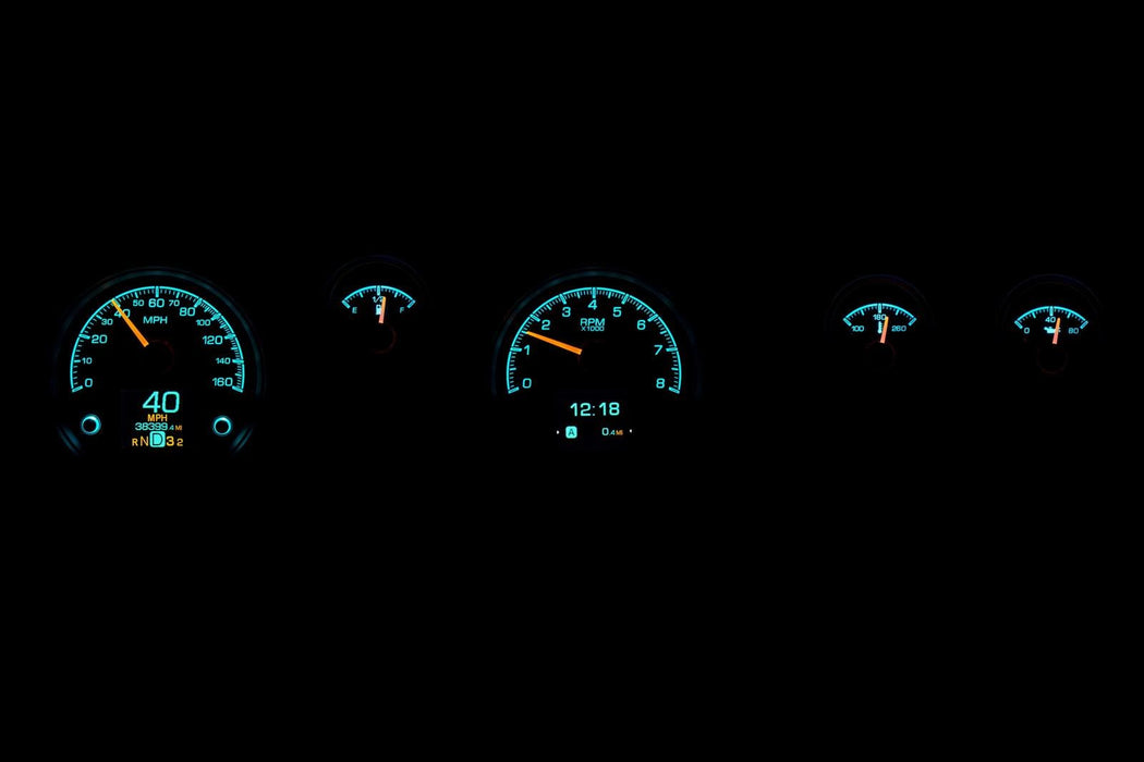 Dakota Digital Dakota Digital HDX Direct-Fit Analog Gauge Systems HDX-70P-FIR-K Autofit
