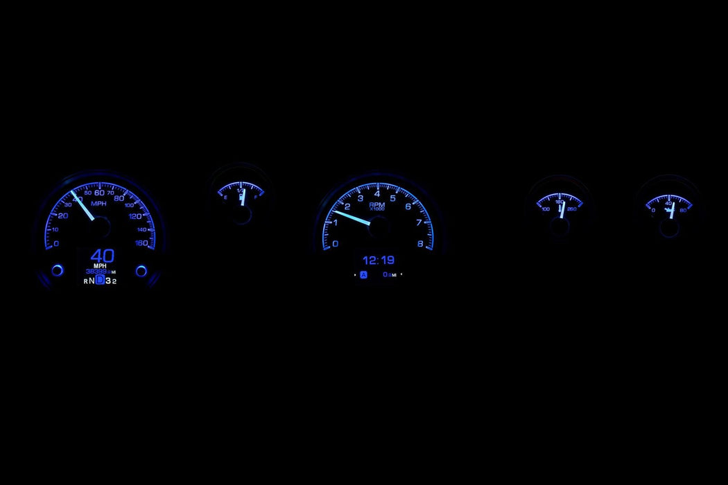 Dakota Digital Dakota Digital HDX Direct-Fit Analog Gauge Systems HDX-70P-FIR-K Autofit