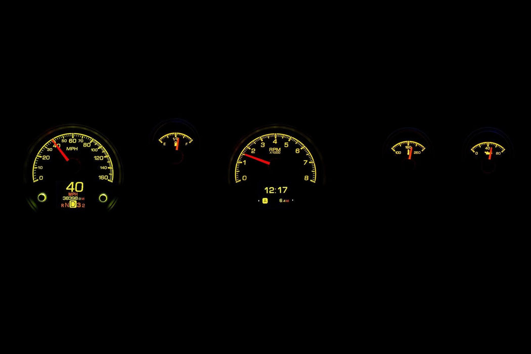 Dakota Digital Dakota Digital HDX Direct-Fit Analog Gauge Systems HDX-70P-FIR-K Autofit