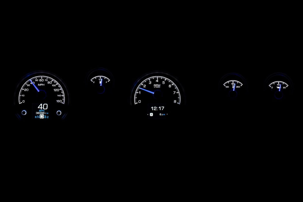 Dakota Digital Dakota Digital HDX Direct-Fit Analog Gauge Systems HDX-70P-FIR-S Autofit