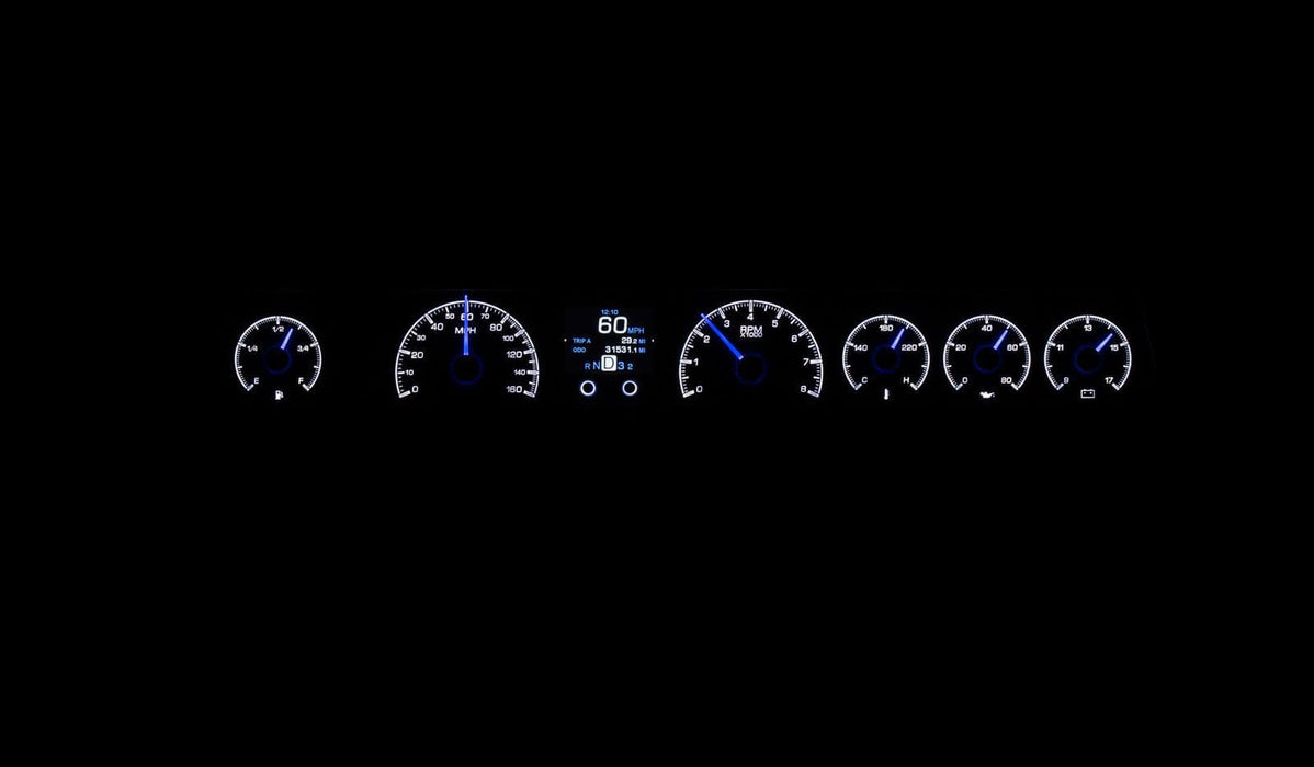 Dakota Digital Dakota Digital HDX Direct-Fit Analog Gauge Systems HDX-71C-CAP-S Autofit