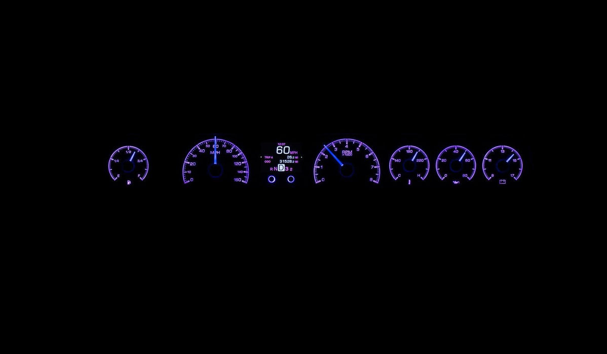 Dakota Digital Dakota Digital HDX Direct-Fit Analog Gauge Systems HDX-71C-CAP-S Autofit