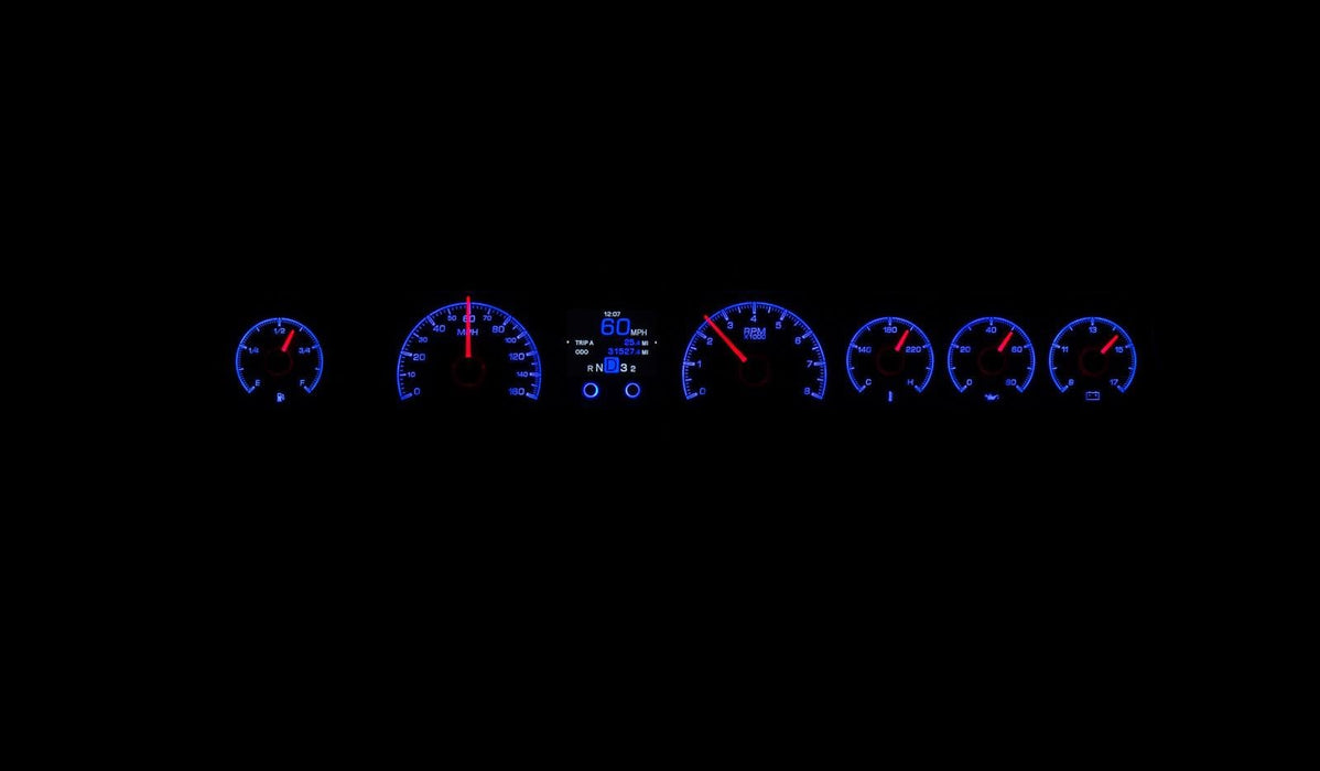 Dakota Digital Dakota Digital HDX Direct-Fit Analog Gauge Systems HDX-71C-CAP-S Autofit
