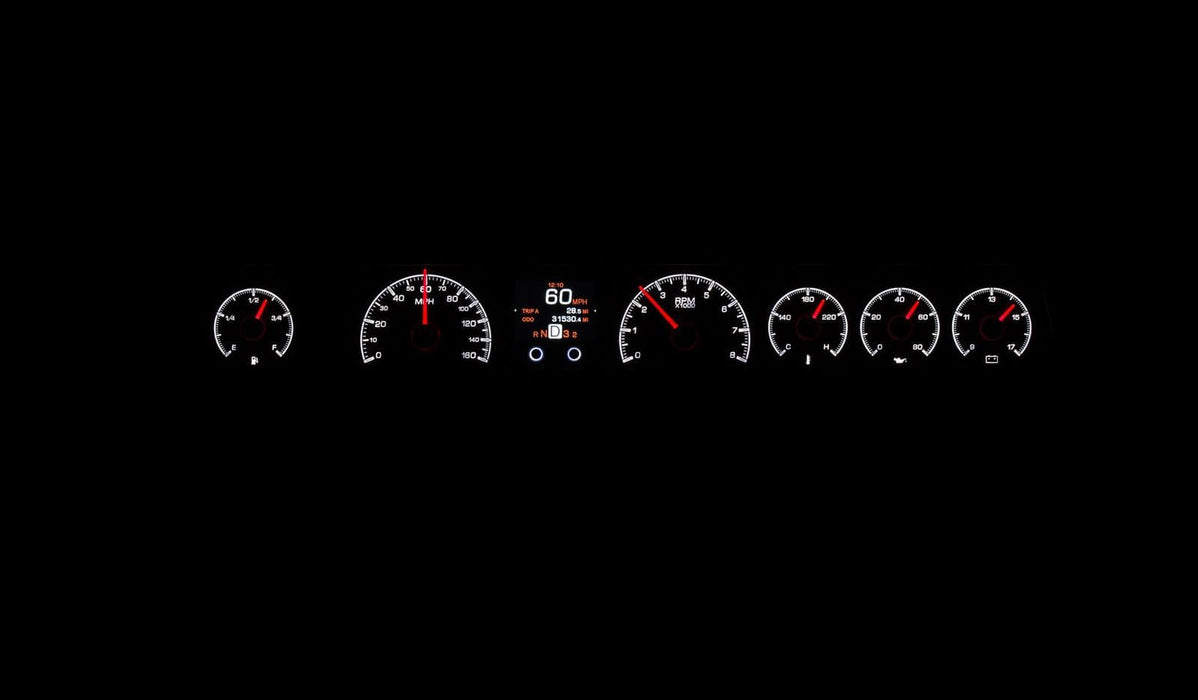 Dakota Digital Dakota Digital HDX Direct-Fit Analog Gauge Systems HDX-71C-CAP-S Autofit