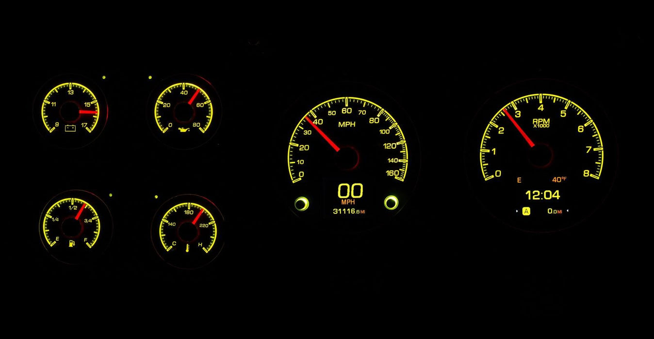Dakota Digital Dakota Digital HDX Direct-Fit Analog Gauge Systems HDX-73C-PU-K Autofit