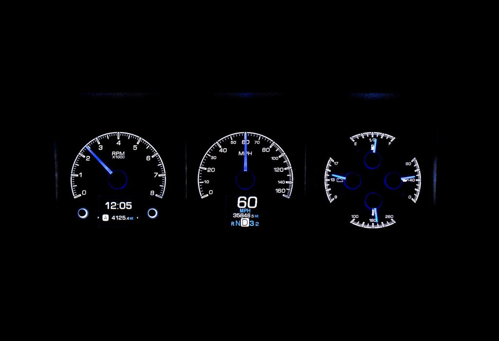Dakota Digital Dakota Digital HDX Direct-Fit Analog Gauge Systems HDX-73F-PU-K Autofit