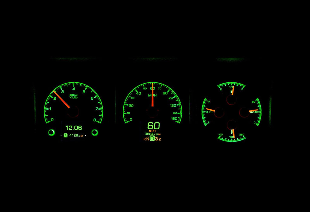 Dakota Digital Dakota Digital HDX Direct-Fit Analog Gauge Systems HDX-73F-PU-K Autofit