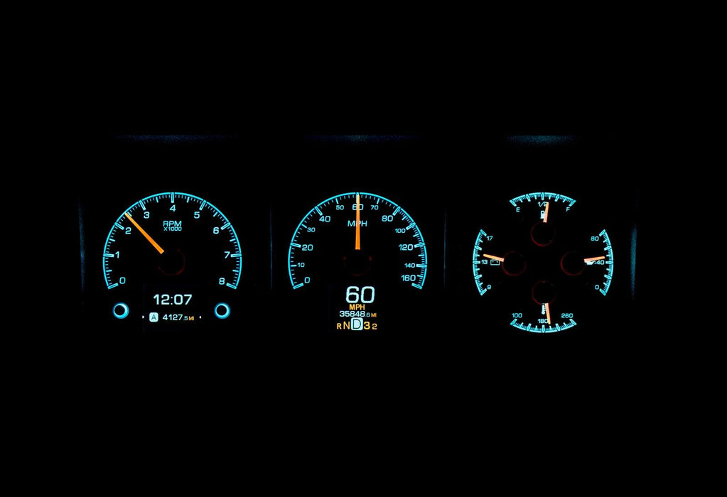 Dakota Digital Dakota Digital HDX Direct-Fit Analog Gauge Systems HDX-73F-PU-K Autofit