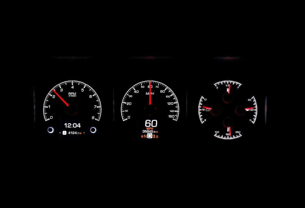 Dakota Digital Dakota Digital HDX Direct-Fit Analog Gauge Systems HDX-73F-PU-S Autofit