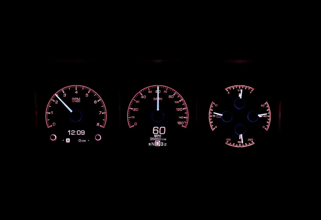 Dakota Digital Dakota Digital HDX Direct-Fit Analog Gauge Systems HDX-73F-PU-S Autofit