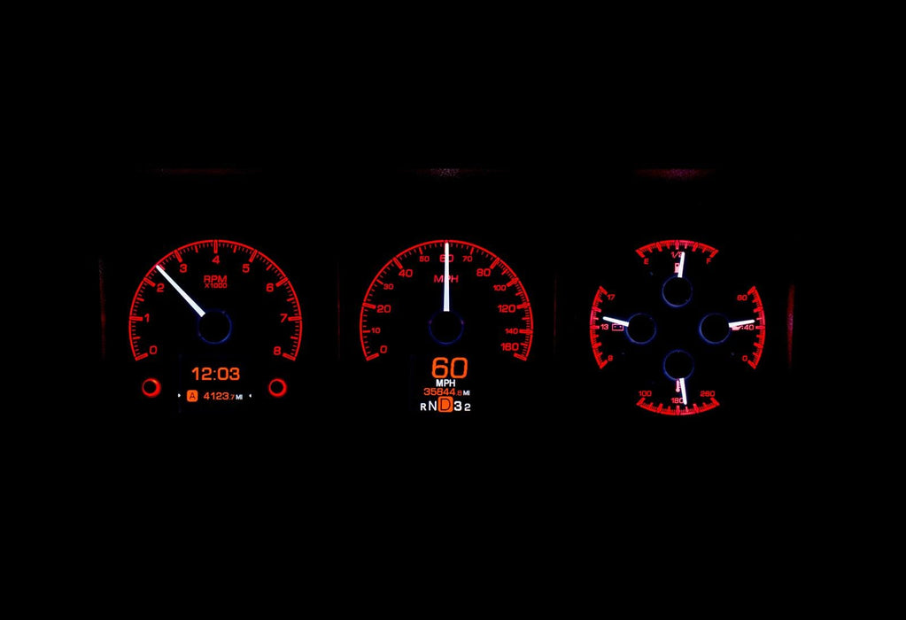 Dakota Digital Dakota Digital HDX Direct-Fit Analog Gauge Systems HDX-73F-PU-S Autofit