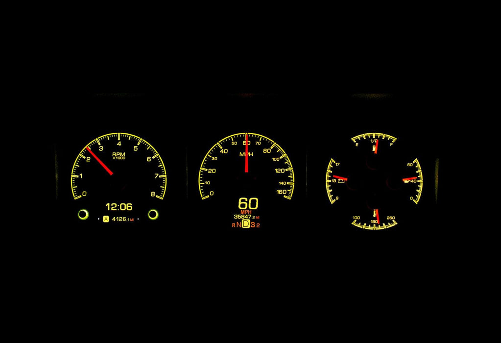 Dakota Digital Dakota Digital HDX Direct-Fit Analog Gauge Systems HDX-73F-PU-S Autofit