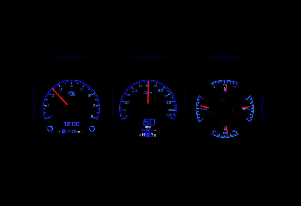 Dakota Digital Dakota Digital HDX Direct-Fit Analog Gauge Systems HDX-73F-PU-S Autofit