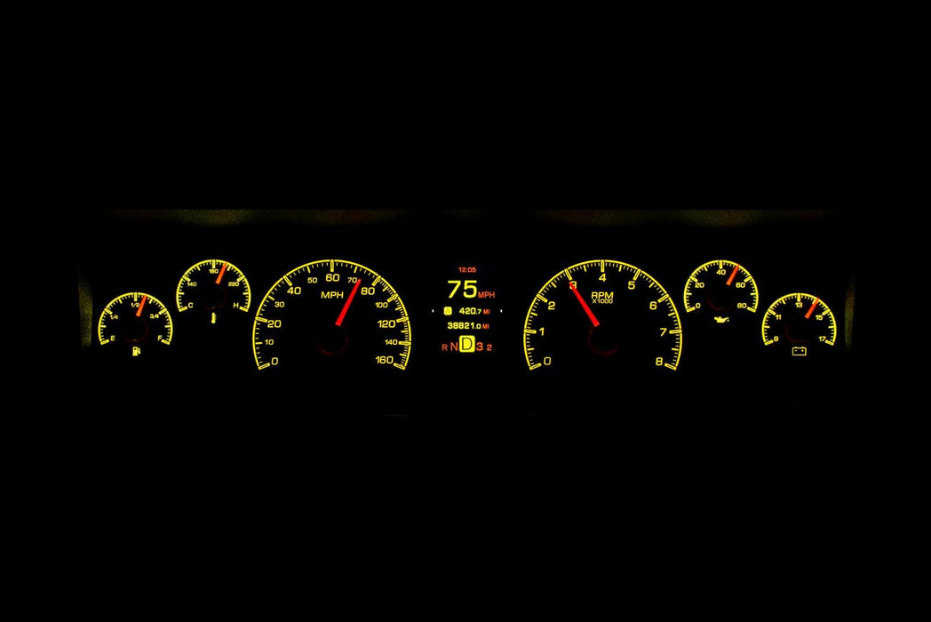 Dakota Digital Dakota Digital HDX Direct-Fit Analog Gauge Systems HDX-77C-CAP-K Autofit